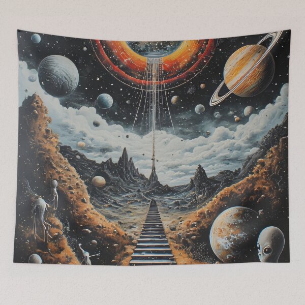 Item preview, The universe flows to us along a ladder-like path. designed and sold by Mianku | Für das Leben.