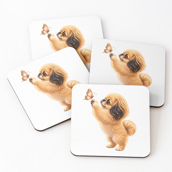Item preview, Cute Pekingese & Butterfly – Adorable Dog Lover Design designed and sold by HO•Designs.