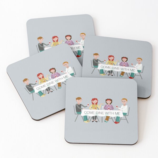 Item preview, “Come Dine With Me” Dinner Table (on Grey) designed and sold by PawsitiveMum3.