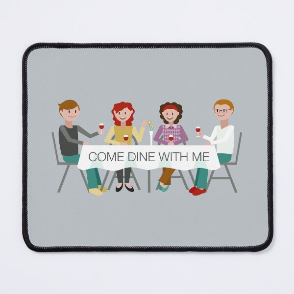 Item preview, “Come Dine With Me” Dinner Table (on Grey) designed and sold by PawsitiveMum3.