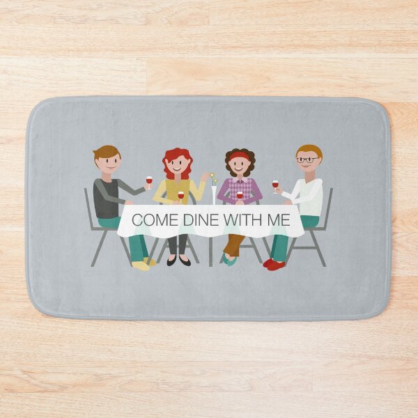 Item preview, “Come Dine With Me” Dinner Table (on Grey) designed and sold by PawsitiveMum3.