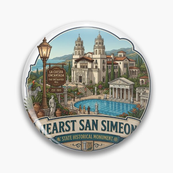 Item preview, Hearst San Simeon La Cuesta Encantada Historic Emblem designed and sold by LittleArij.