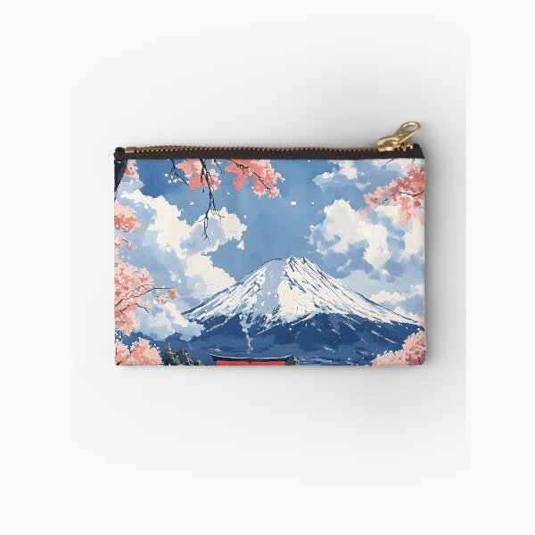 Item preview, Japanese Pagoda Autumn Cliffs Bridge Lake Mountain Tranquility designed and sold by mildaclairmo.