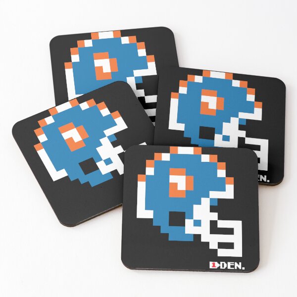 Item preview, Broncos 90s Tecmo Bowl Helmet designed and sold by TecmoBowlSports.