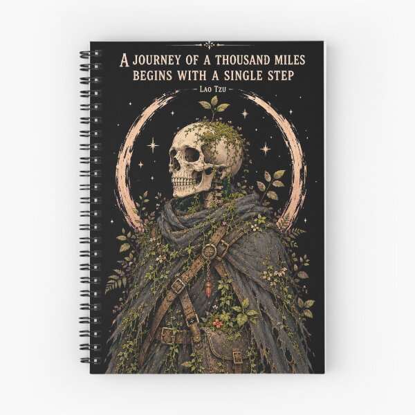 Item preview, Overgrown Skeleton Wanderer Quote Art designed and sold by -DEEWOLF-.