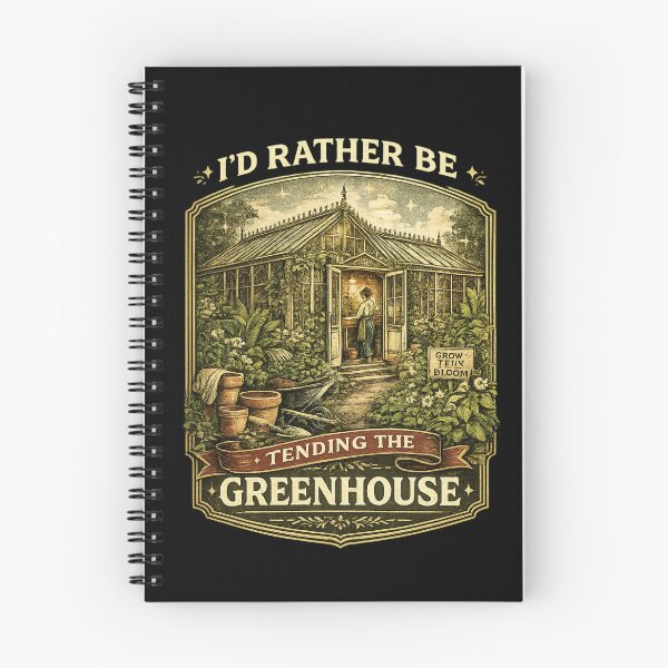 Item preview, I'd Rather Be Tending The Greenhouse | Greenhouse Lover Gift | Plant Mom Gift | Greenhouse Gardener Gift | Vintage Garden Gift designed and sold by HooptownRV.