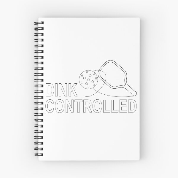 Item preview, Dink Controlled Indoor Pickleball Gifts Black Vector Line Art Paddle Graphic Minimalist designed and sold by MoqunaDesign.