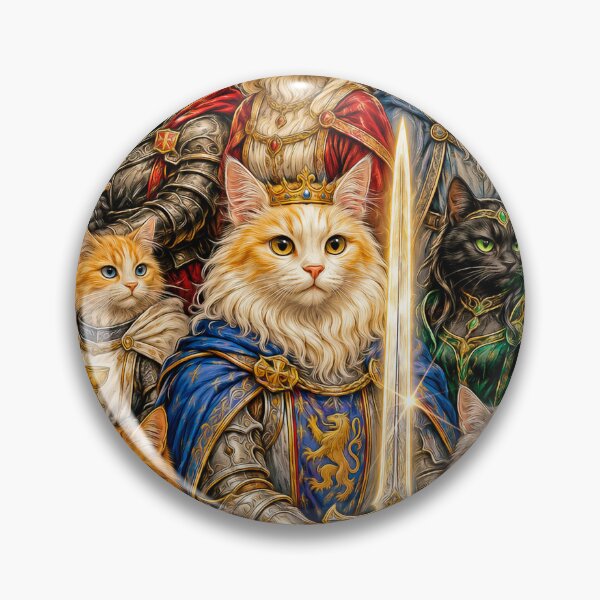 Item preview, King Purrthur and the Knights of the Round Table designed and sold by FULLCOLOR2099.