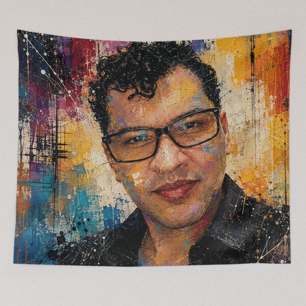 Item preview, Lenon Abstract Portrait of Color and Expression designed and sold by SHOCAMPOS DESIGNS .