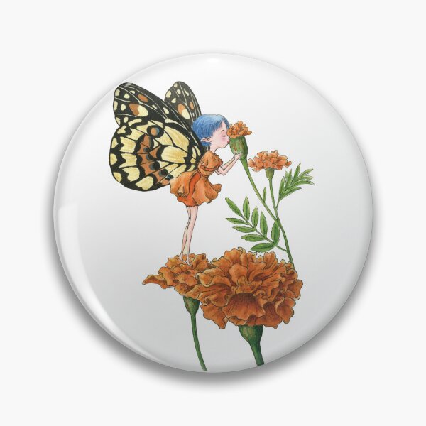 Item preview, June 5th birthday flower Marigold Fairy designed and sold by 366birthflower.