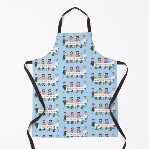 Item preview, “Come Dine With Me” Dinner Table (on Blue) designed and sold by PawsitiveMum3.