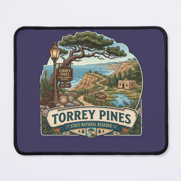 Item preview, Torrey Pines State Natural Reserve California Vintage Emblem designed and sold by LittleArij.