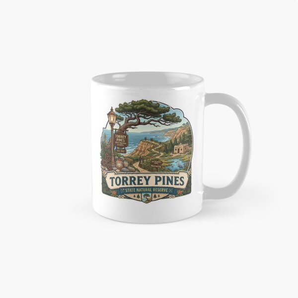 Item preview, Torrey Pines State Natural Reserve California Vintage Emblem designed and sold by LittleArij.
