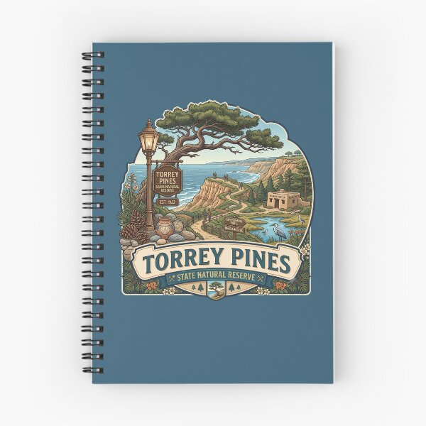 Item preview, Torrey Pines State Natural Reserve California Vintage Emblem designed and sold by LittleArij.