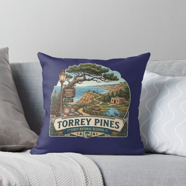 Item preview, Torrey Pines State Natural Reserve California Vintage Emblem designed and sold by LittleArij.