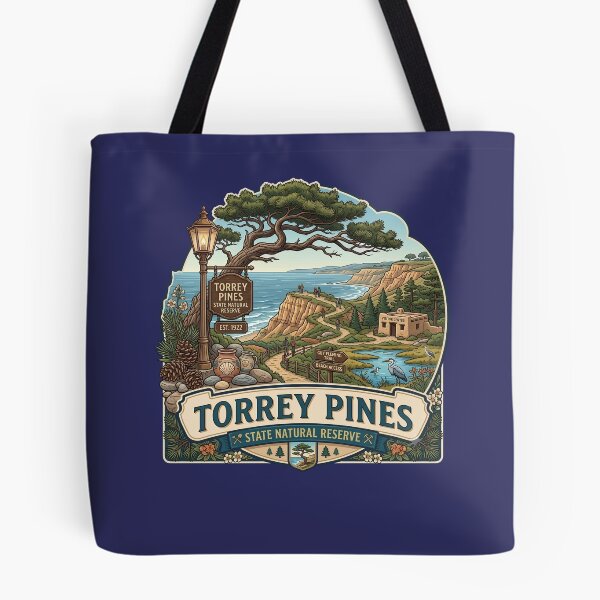 Item preview, Torrey Pines State Natural Reserve California Vintage Emblem designed and sold by LittleArij.
