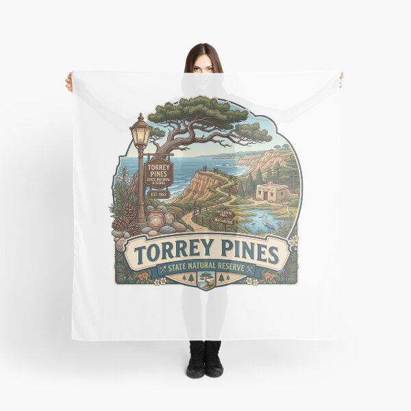 Item preview, Torrey Pines State Natural Reserve California Vintage Emblem designed and sold by LittleArij.