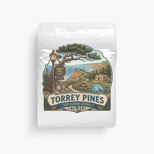 Item preview, Torrey Pines State Natural Reserve California Vintage Emblem designed and sold by LittleArij.