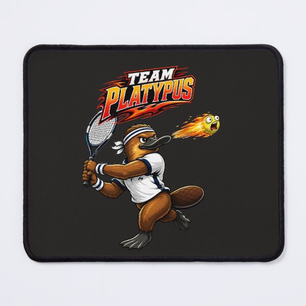 Item preview, Team Platypus - Platypus playing tennis designed and sold by shorethings.