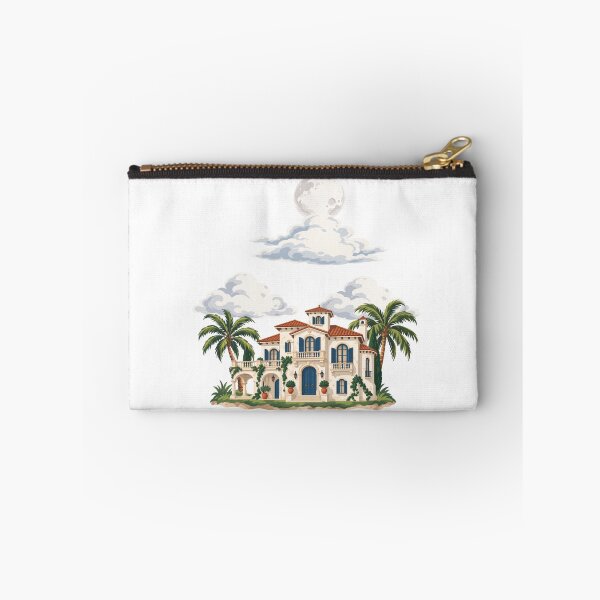 Item preview, Mediterranean Moonlit Villa Aesthetic Dream House – Back Print designed and sold by Luna Haven.