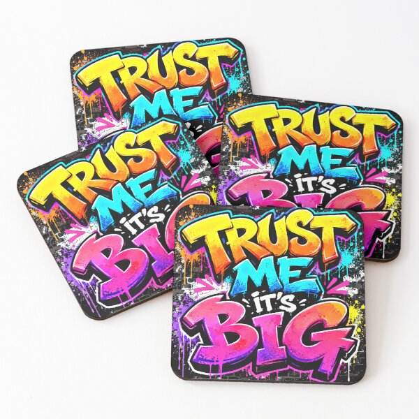 Item preview, TRUST ME IT'S BIG - Vibrant Graffiti Typography Streetwear designed and sold by lucidfrog.