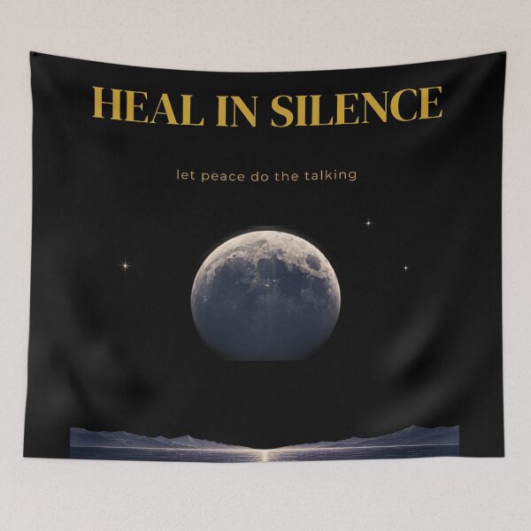 Item preview, Heal in Silence, Find Inner Peace designed and sold by Hayir Design.