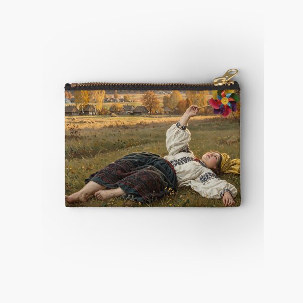 Item preview, Indian Summer Woman with Pinwheel - Polish Folk Art designed and sold by Surviving Monday Club.