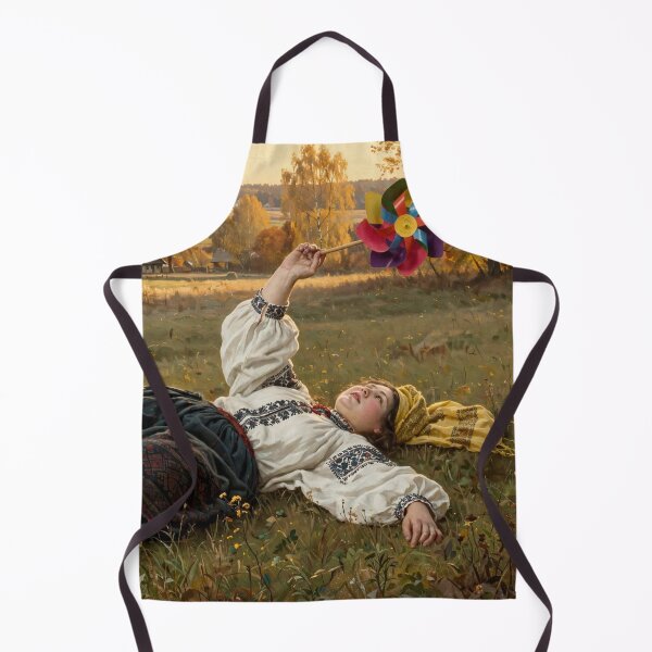 Item preview, Indian Summer Woman with Pinwheel - Polish Folk Art designed and sold by Surviving Monday Club.