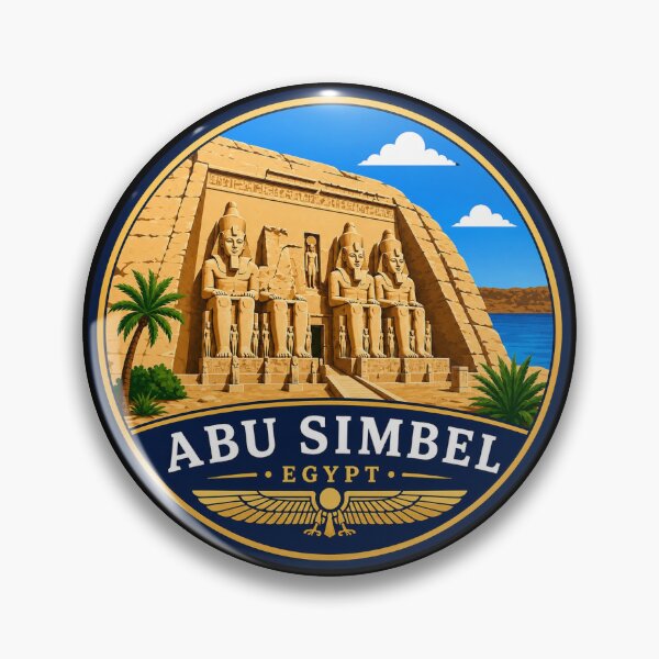 Item preview, Abu Simbel, Egypt - Ramses II Temple in Nubian Desert designed and sold by Myra365Art.