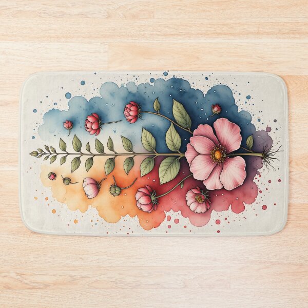 Item preview, Flowering arborvitae in watercolor style designed and sold by Mianku | Für das Leben.