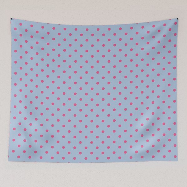 Item preview, Pastel Blue and Pink Polka Dots | Cute Pink Spots on Light Blue Pattern | Preppy Blue and Pink Dots | Retro Blue and Hot Pink Polka Dot Seamless Pattern | Soft Blue and Magenta Dots Design designed and sold by VivaFy.