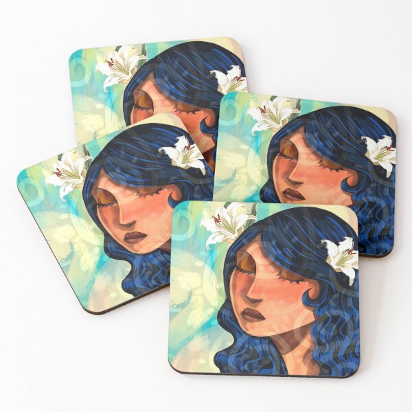 Item preview, Girl with Lilies in her hair designed and sold by Mayali Artistry .