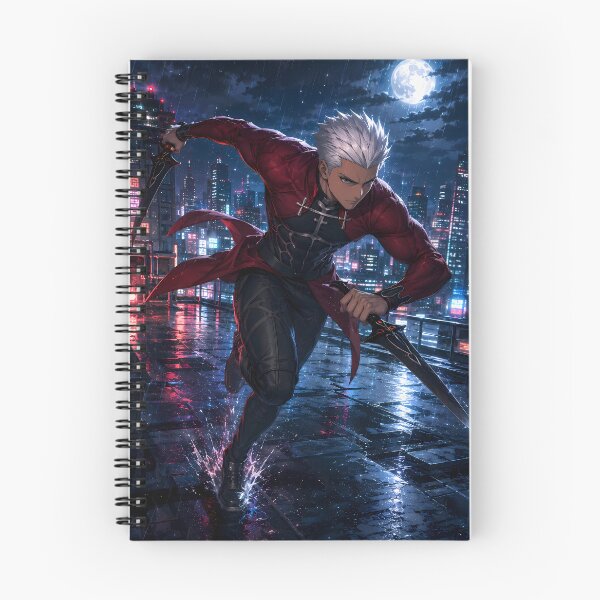 Item preview, Archer Fate Stay Night Neon Moon Rooftop designed and sold by mildaclairmo.