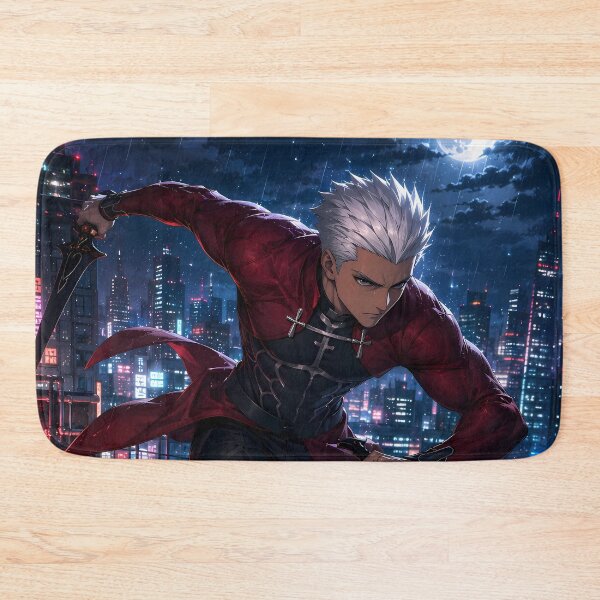 Item preview, Archer Fate Stay Night Neon Moon Rooftop designed and sold by mildaclairmo.