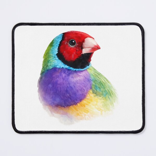 Item preview, Gouldian Finch: Painted Australian Finch designed and sold by Jaruart.