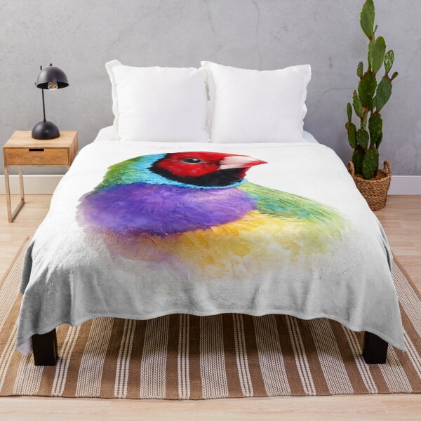 Item preview, Gouldian Finch: Painted Australian Finch designed and sold by Jaruart.