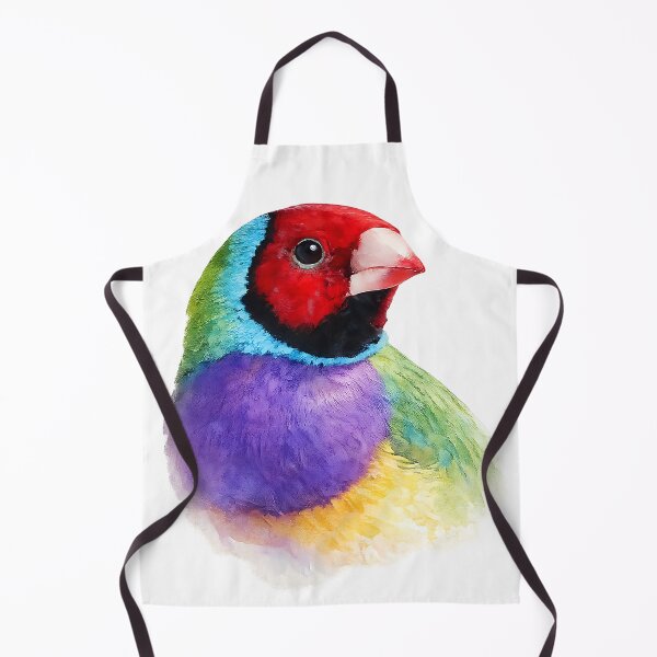 Item preview, Gouldian Finch: Painted Australian Finch designed and sold by Jaruart.