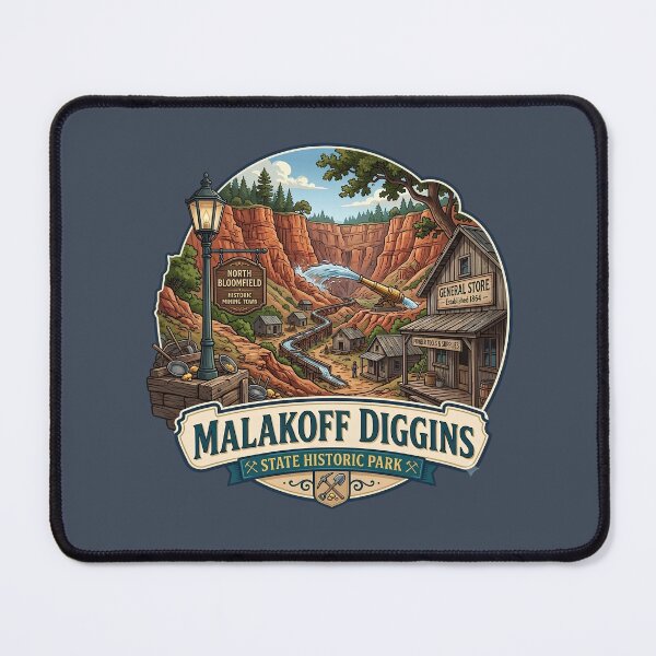 Item preview, Malakoff Diggins Historic Mining Town California Emblem designed and sold by LittleArij.