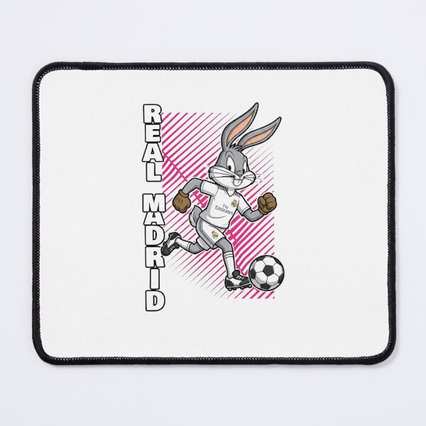 Item preview, Funny Bunny Football Player Real Madrid Style Soccer Art designed and sold by annaarthk.