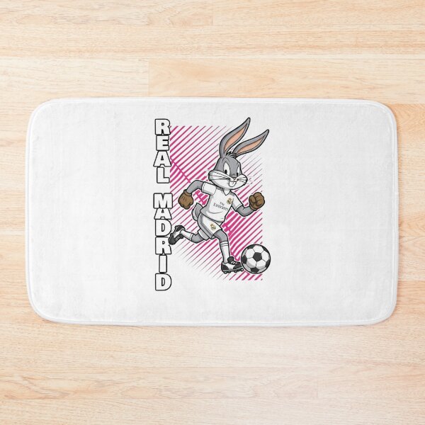 Item preview, Funny Bunny Football Player Real Madrid Style Soccer Art designed and sold by annaarthk.