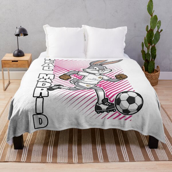 Item preview, Funny Bunny Football Player Real Madrid Style Soccer Art designed and sold by annaarthk.