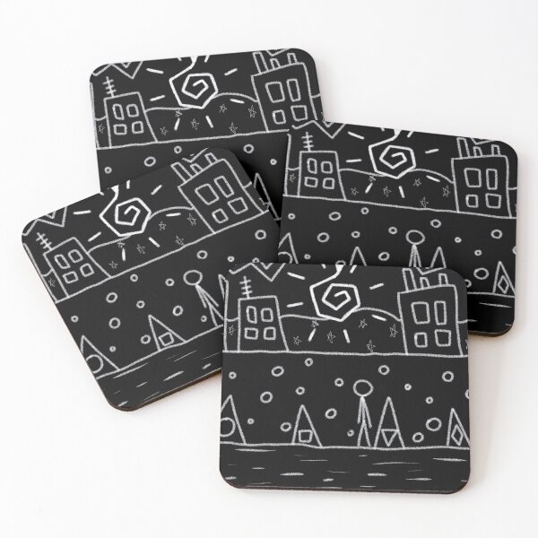 Item preview, Abstract Chalkboard City Doodle designed and sold by Strow--bary.