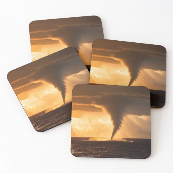 Item preview, Sunset Waterspout - Golden Storm Art designed and sold by CrippiCrippi.