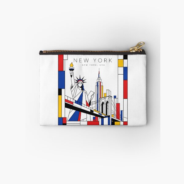 Item preview, New York Mondrian style poster 3D  designed and sold by CMYKStudio.