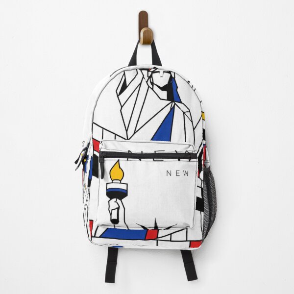 Item preview, New York Mondrian style poster 3D designed and sold by CMYKStudio.