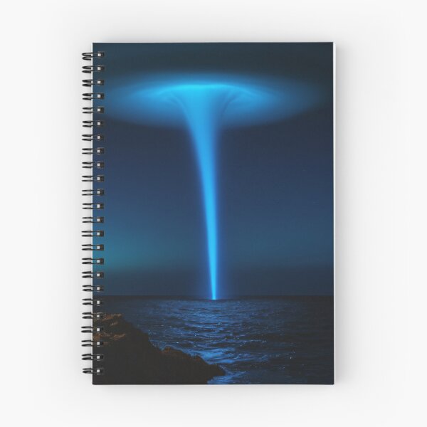 Item preview, Bioluminescent Waterspout - Glowing Ocean Art designed and sold by CrippiCrippi.