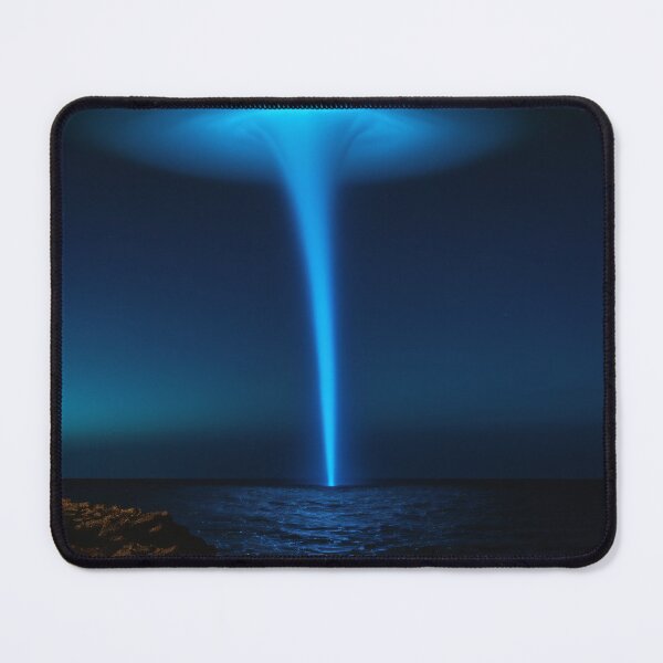 Item preview, Bioluminescent Waterspout - Glowing Ocean Art designed and sold by CrippiCrippi.