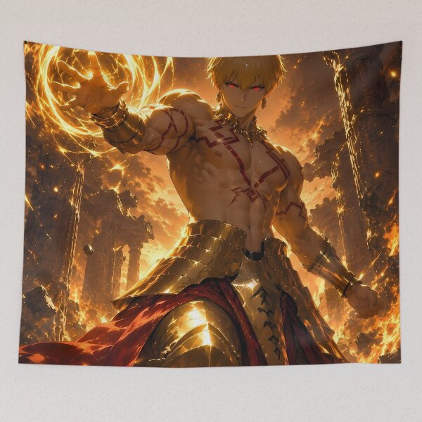 Item preview, Gilgamesh Fate Stay Night Golden Flame Sovereign designed and sold by mildaclairmo.