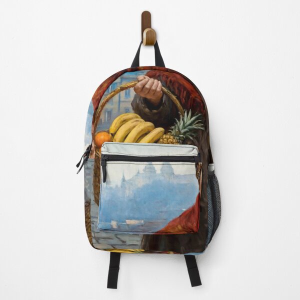 Item preview, Warsaw Fruit Seller - Tropical Oranges Bananas Pineapples designed and sold by Surviving Monday Club.