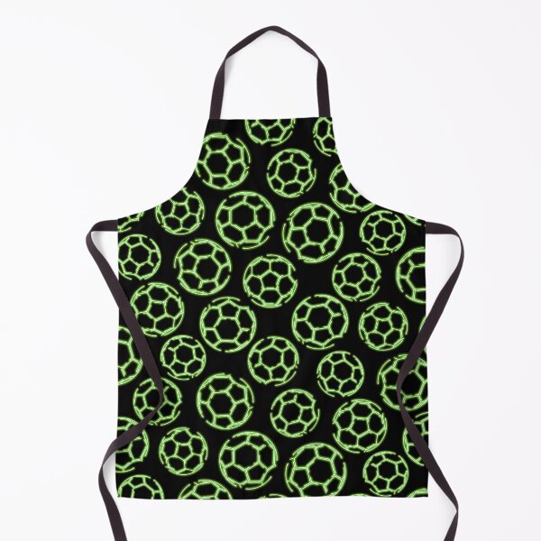 Item preview, Bright green neon glow line art sketch soccer balls designed and sold by katzdzynes.